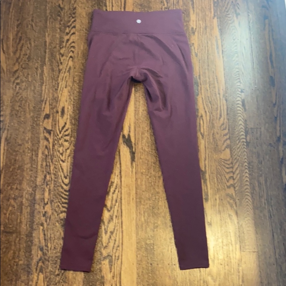 Athleta Maroon Leggings - Picture 6 of 7